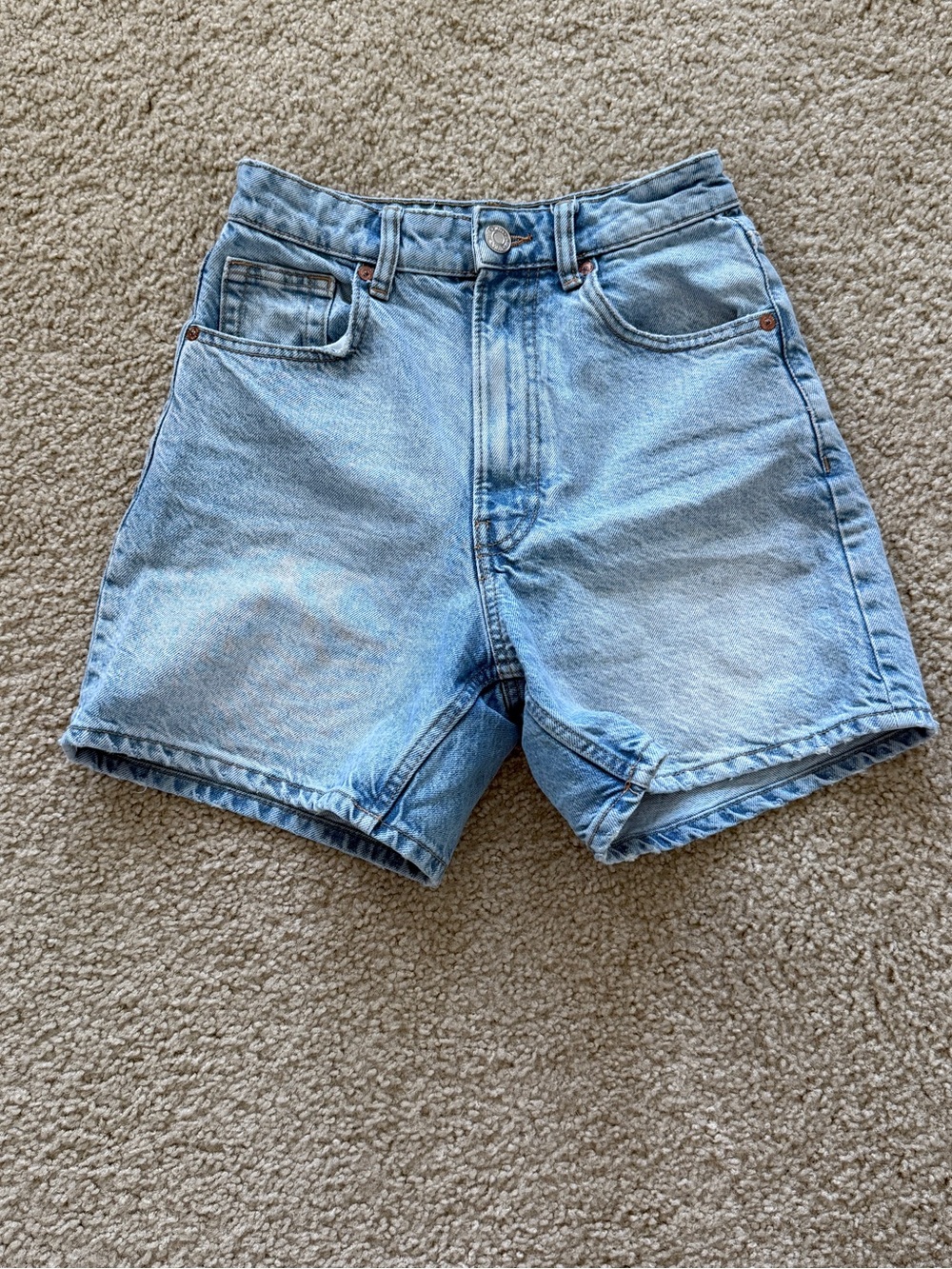 Zara High Waisted Denim Shorts - Size 2
